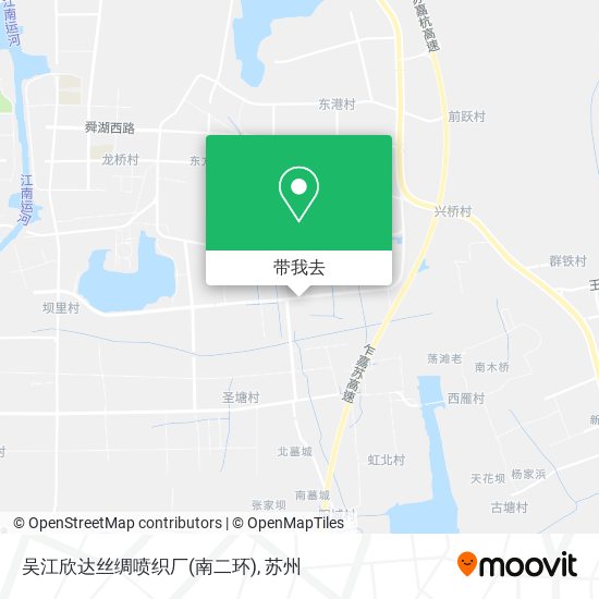 吴江欣达丝绸喷织厂(南二环)地图