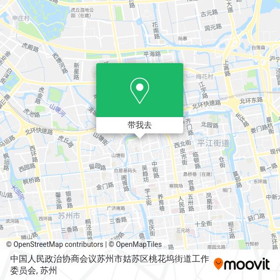 中国人民政治协商会议苏州市姑苏区桃花坞街道工作委员会地图
