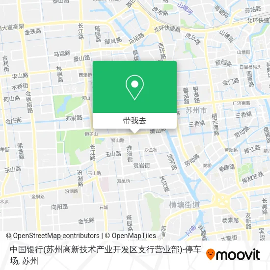 中国银行(苏州高新技术产业开发区支行营业部)-停车场地图