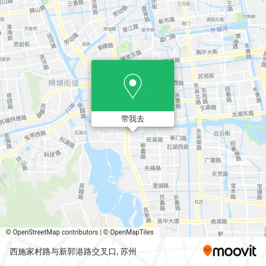 西施家村路与新郭港路交叉口地图