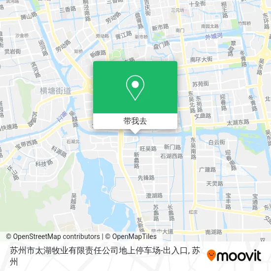 苏州市太湖牧业有限责任公司地上停车场-出入口地图