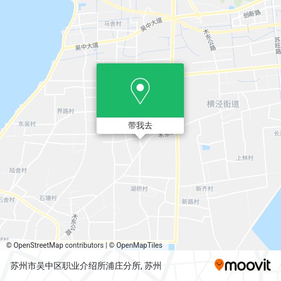 苏州市吴中区职业介绍所浦庄分所地图
