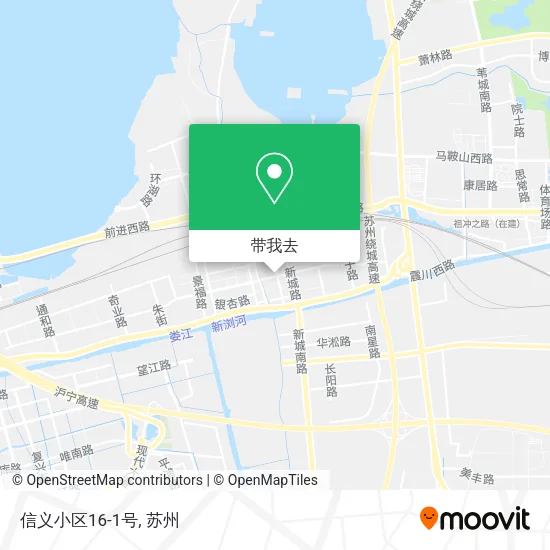 信义小区16-1号地图
