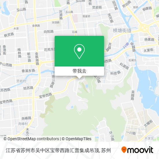 江苏省苏州市吴中区宝带西路汇普集成吊顶地图