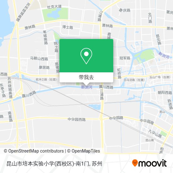 昆山市培本实验小学(西校区)-南1门地图