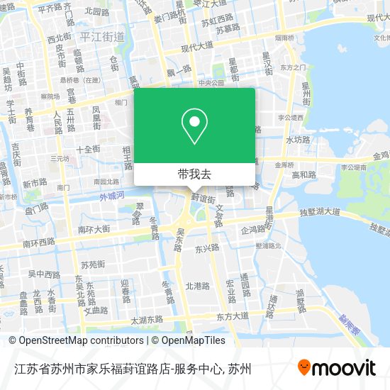 江苏省苏州市家乐福葑谊路店-服务中心地图