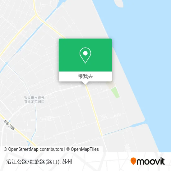 沿江公路/红旗路(路口)地图