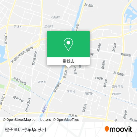 橙子酒店-停车场地图