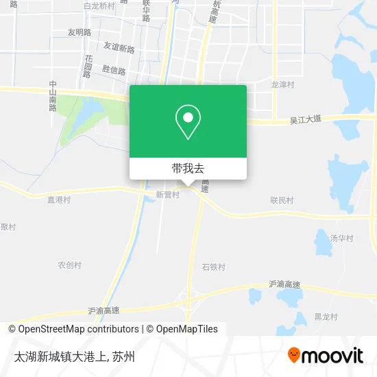 太湖新城镇大港上地图