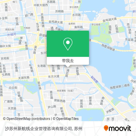 沙苏州新航线企业管理咨询有限公司地图