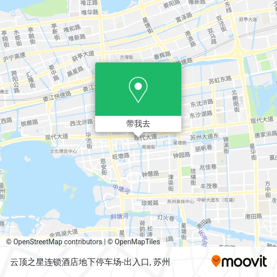云顶之星连锁酒店地下停车场-出入口地图