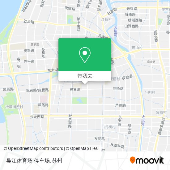 吴江体育场-停车场地图