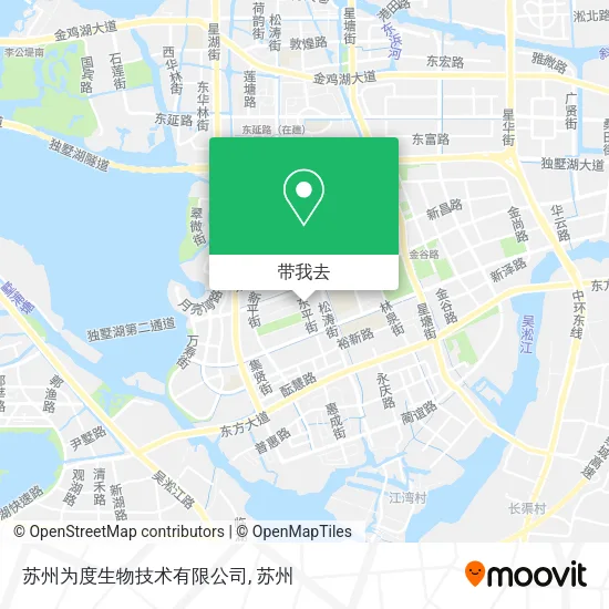 苏州为度生物技术有限公司地图