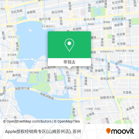 Apple授权经销商专区(山姆苏州店)地图
