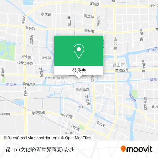 昆山市文化馆(新世界商厦)地图