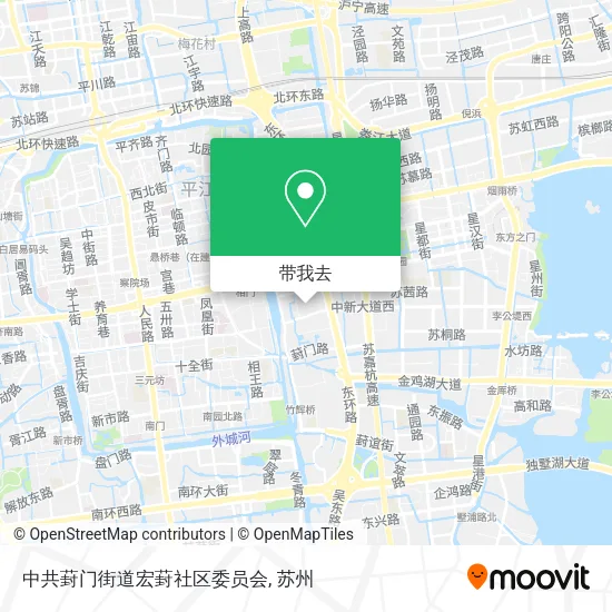 中共葑门街道宏葑社区委员会地图
