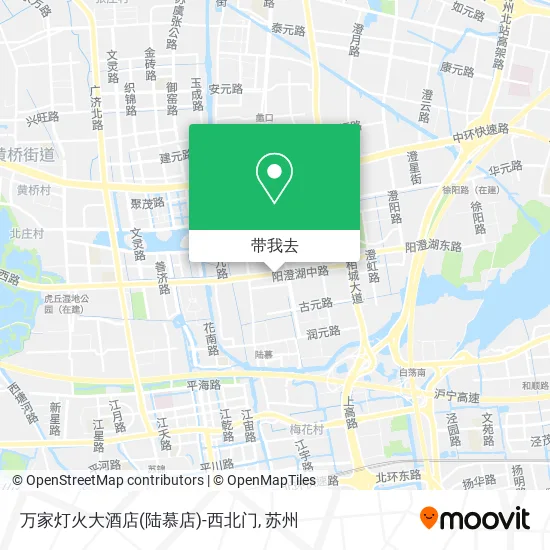 万家灯火大酒店(陆慕店)-西北门地图