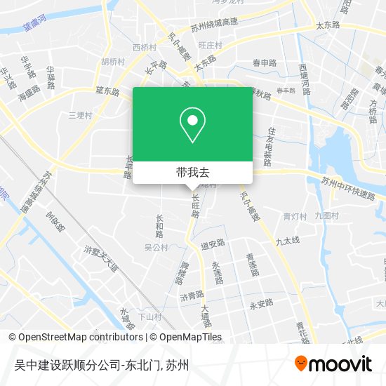 吴中建设跃顺分公司-东北门地图