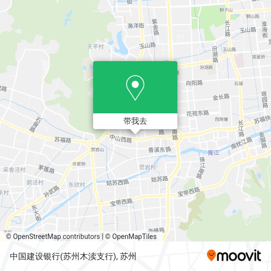 中国建设银行(苏州木渎支行)地图