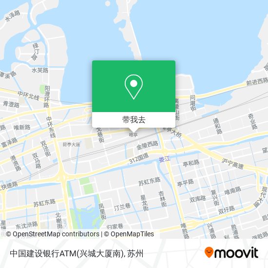 中国建设银行ATM(兴城大厦南)地图