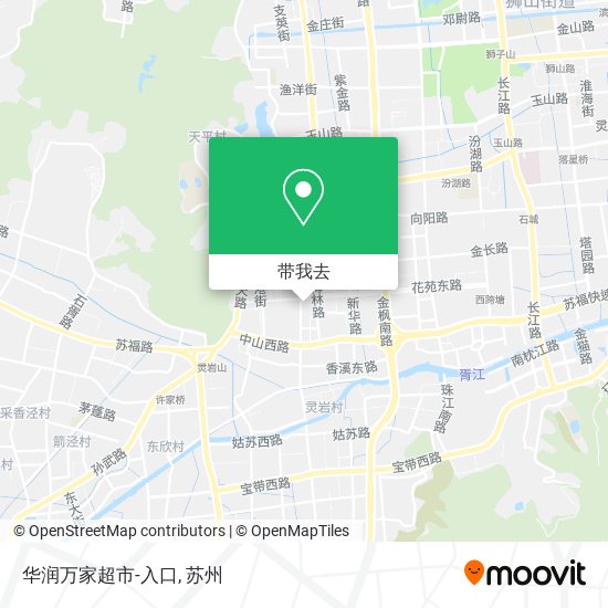 华润万家超市-入口地图