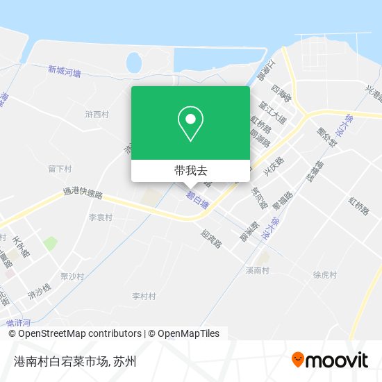 港南村白宕菜市场地图