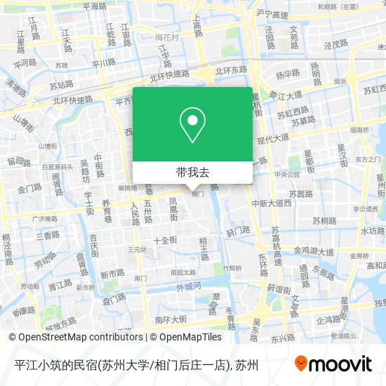 平江小筑的民宿(苏州大学/相门后庄一店)地图
