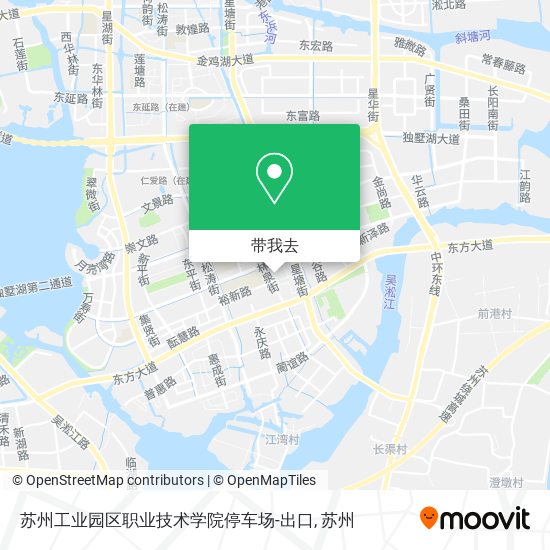 苏州工业园区职业技术学院停车场-出口地图