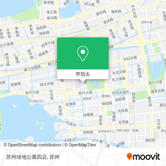 苏州绿地公寓四店地图