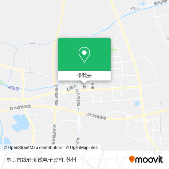 昆山市线针测试电子公司地图