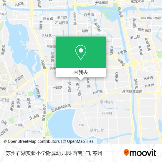 苏州石湖实验小学附属幼儿园-西南1门地图