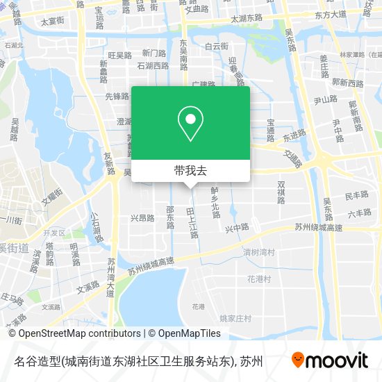 名谷造型(城南街道东湖社区卫生服务站东)地图
