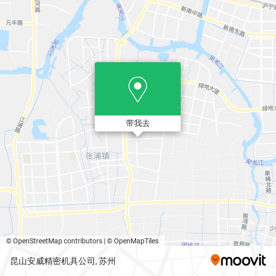 昆山安威精密机具公司地图