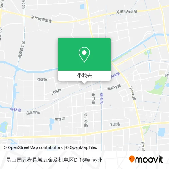 昆山国际模具城五金及机电区D-15幢地图