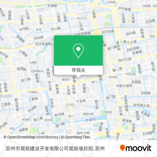 苏州市观前建设开发有限公司观前项目部地图