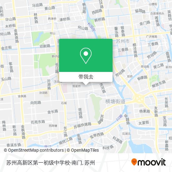 苏州高新区第一初级中学校-南门地图