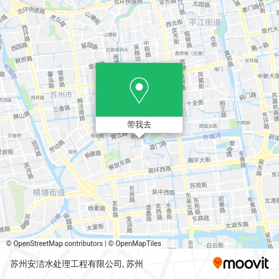 苏州安洁水处理工程有限公司地图