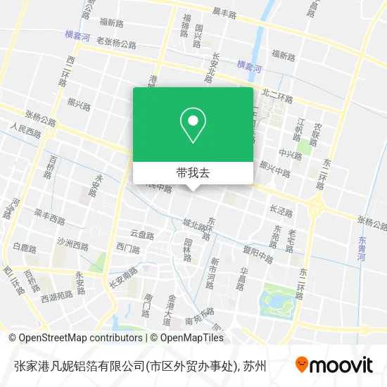 张家港凡妮铝箔有限公司(市区外贸办事处)地图