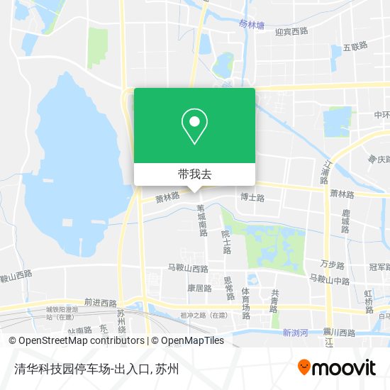 清华科技园停车场-出入口地图