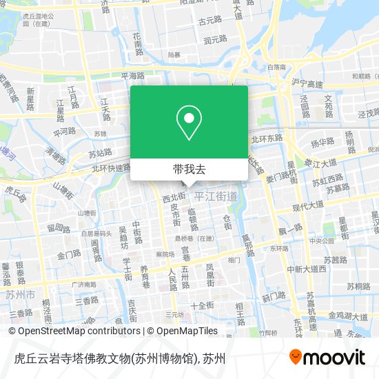 虎丘云岩寺塔佛教文物(苏州博物馆)地图