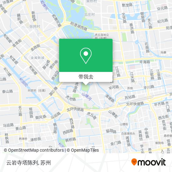 云岩寺塔陈列地图