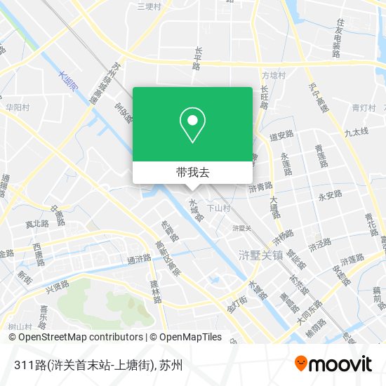311路(浒关首末站-上塘街)地图