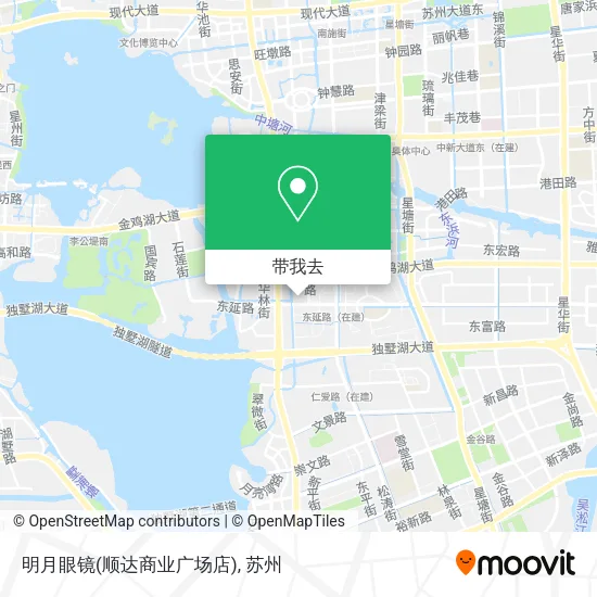 明月眼镜(顺达商业广场店)地图