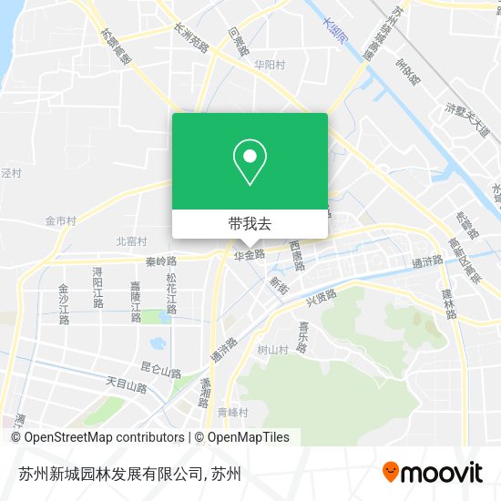 苏州新城园林发展有限公司地图