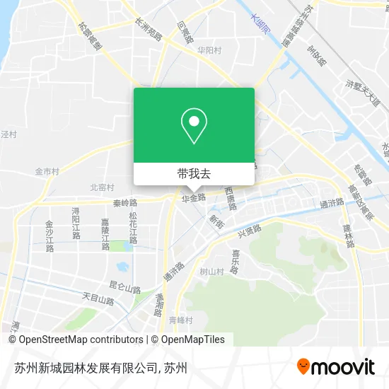 苏州新城园林发展有限公司地图