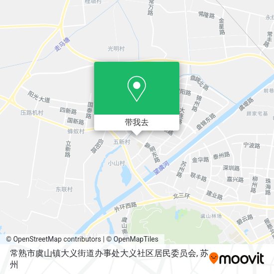 常熟市虞山镇大义街道办事处大义社区居民委员会地图