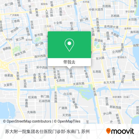 苏大附一院集团名仕医院门诊部-东南门地图