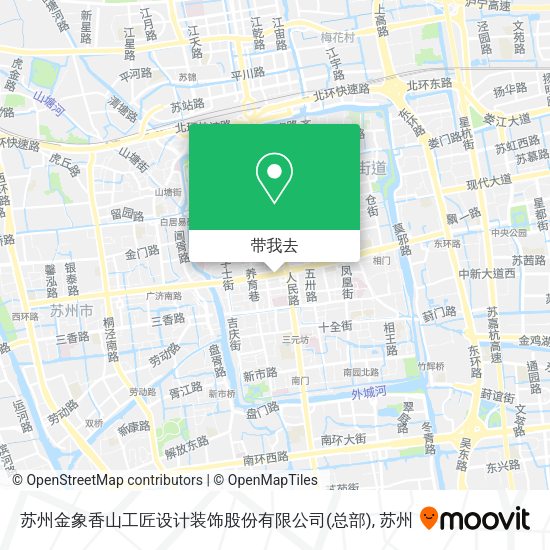 苏州金象香山工匠设计装饰股份有限公司(总部)地图