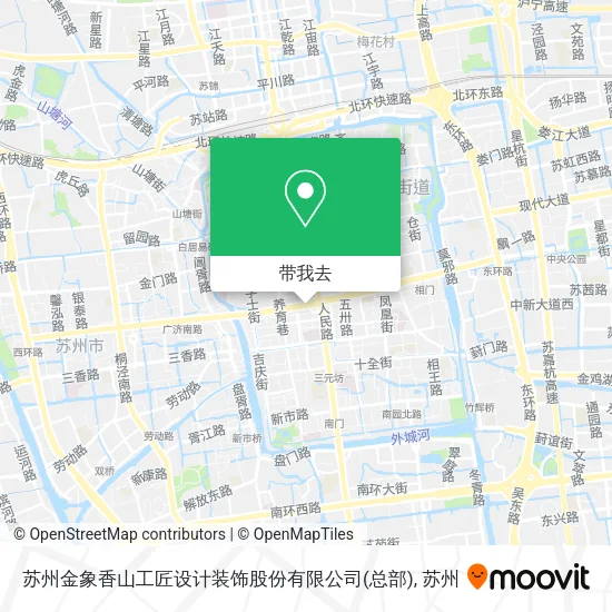 苏州金象香山工匠设计装饰股份有限公司(总部)地图