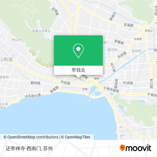 还带禅寺-西南门地图